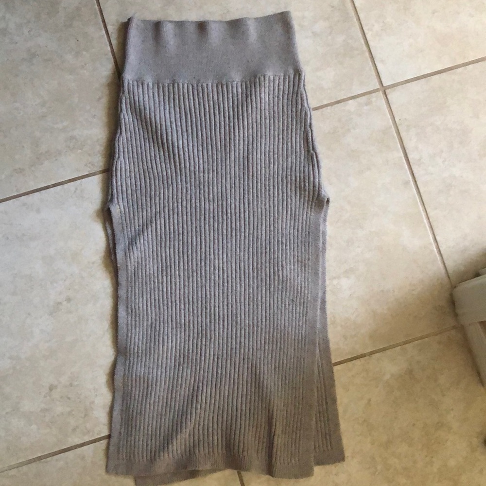 Free People Pull on Side Slit Sweater Midi